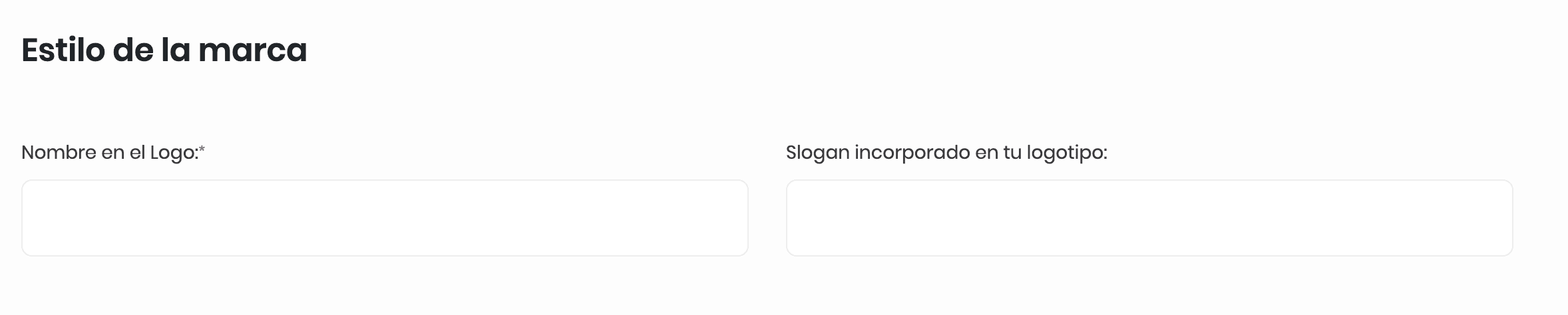Nombre y slogan