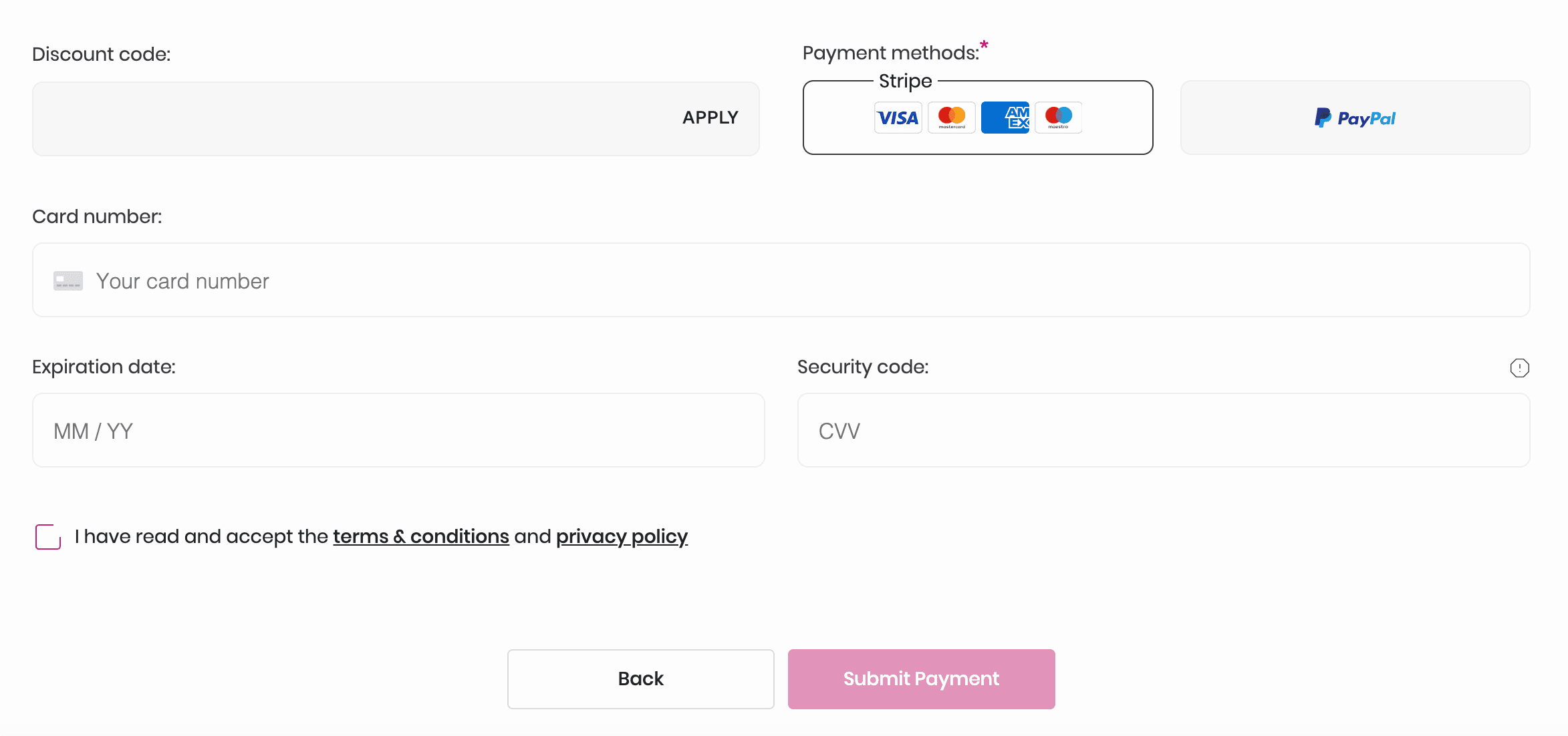 Brief / payment