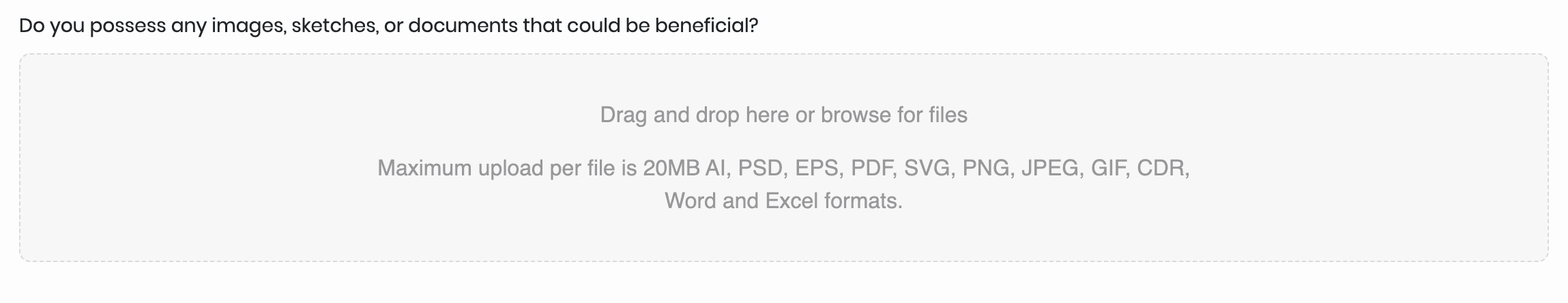 Brief / uploading files